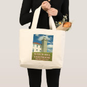 Watch Hill Lighthouse, Rhode Island Tote Bag Jumbo Stoffbeutel (Vorderseite (Produkt))