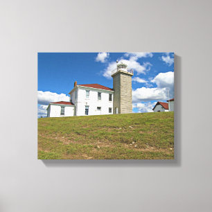 Watch Hill Lighthouse, Rhode Island Wrapped Canvas Leinwanddruck
