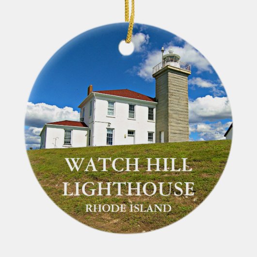 Watch Hill Lighthouse, RI Keramik Ornament (Vorne)
