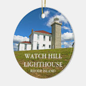 Watch Hill Lighthouse, RI Keramik Ornament (Links)