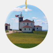 Watch Hill Lighthouse, RI Keramik Ornament (Hinten)