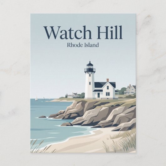 Watch Hill Rhode Island Postkarte (Vorderseite)