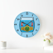 Watch in fish bowl große wanduhr (Zuhause)