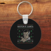 Watch It Santa Ugly Christmas Schlüsselanhänger (Vorderseite)