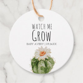 Watch Me Grow Baby Succulent Baby Shower Favoriten Geschenkanhänger