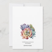 "Watch Me Grow" Einladung zur Kinderdusche (Rückseite)