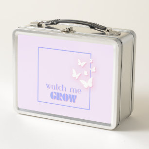 Watch me grow, Motivierend, Inspirierend, Vornehm Metall Brotdose