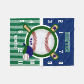 Watch Me Grow - Sport Baseball ⚾ - Green Fleecedecke (Vorderseite (Horizontal))