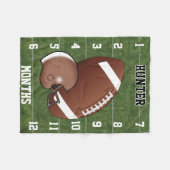 Watch Me Grow - Sport Football 🏈 Fleecedecke (Vorderseite (Horizontal))