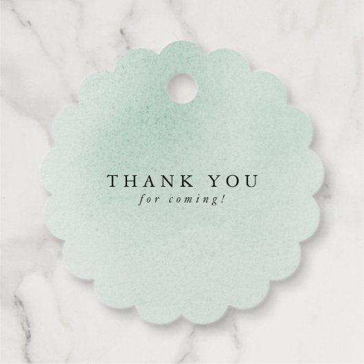 Watch Me Grow - Succulents Greenery Baby Shower Fa Geschenkanhänger (Rückseite)