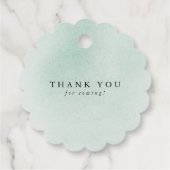 Watch Me Grow - Succulents Greenery Baby Shower Fa Geschenkanhänger (Rückseite)