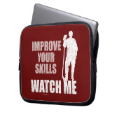 Watch Me (Hockey) Laptopschutzhülle (Vorderseite Links)