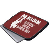 Watch Me (Hockey) Laptopschutzhülle (Vorne Knopf)
