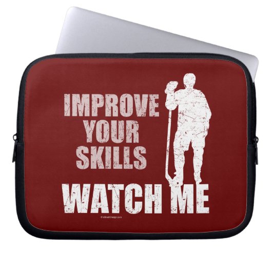 Watch Me (Hockey) Laptopschutzhülle (Vorderseite)