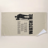 Watch Me (Hockey) Strandtuch (Vorderseite)