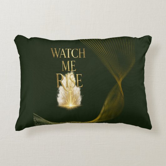 Watch Me Rise - Version mit voller Abdeckung Dekokissen (Vorderseite)