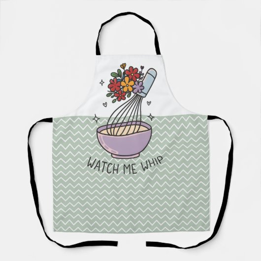 "Watch Me Whip" Essentials zur Schürze Küche (Vorderseite)