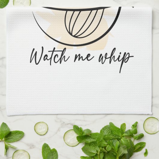 Watch Me Whip Geschirrtuch (Gefaltet)
