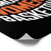 Watch More Women’s Basketball Bold Motivational  Poster (Ecke)