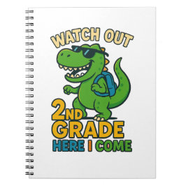 Watch Out 2nd Grade Here I Come Spiral Notebook Notizblock