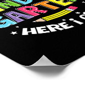 Watch Out Kindergarten Here I Come Back To School Poster (Ecke)