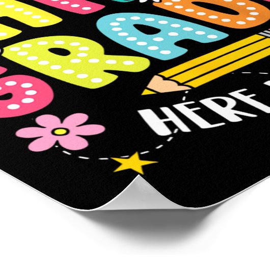 Watch Out Third Grade Here I Come Hello 3rd Grade  Poster (Ecke)