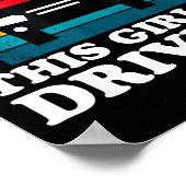 Watch Out This Girl Is Driving Funny New Driver Gi Poster (Ecke)