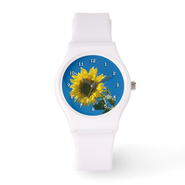 Watch - Sonnenblume Armbanduhr (Vorderseite)