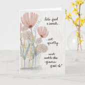 Watch the Flowers Grow Karte (Gelbe Blume)