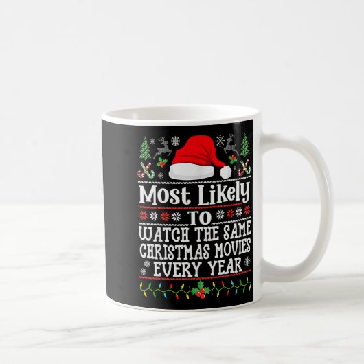 Watch The Same Christmas Movies Every Year- Xmas M Kaffeetasse (Rechts)