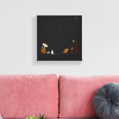 Watch the Stars Stretched Canvas Print Leinwanddruck (Insitu (Wohnzimmer))
