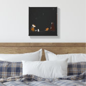 Watch the Stars Stretched Canvas Print Leinwanddruck (Insitu (Schlafzimmer))