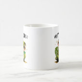Watcha macht? Funny Curious Frog Kaffeetasse (Mittel)