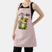 Watcha macht? Funny Curious Frog Schürze (InSitu)