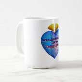 WATCHAMACALLIT LOVES THINGAMAJIG KAFFEETASSE (Vorderseite Links)