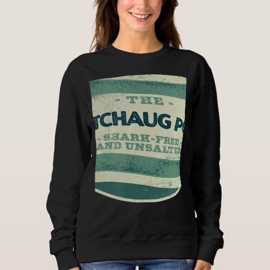 Watchaug Pond Shark Free and Unsalted Camping Rhod Sweatshirt (Vorderseite)