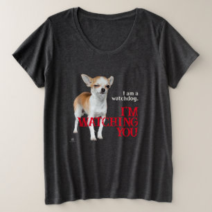 Watchdog Chihuahua - Anpassbar Große Größe T-Shirt