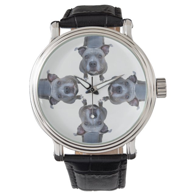 Watchdog Pitbull Men-Watch Armbanduhr (Vorderseite)