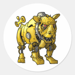 Watchdog-Sticker Runder Aufkleber