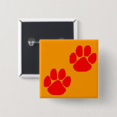 WatchDoggers.com Paw Prints Button (Vorne & Hinten)