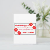 WatchDoggers! Postkarte (Stehend Vorderseite)