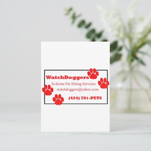 WatchDoggers! Postkarte (Stehend Vorderseite)