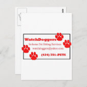 WatchDoggers! Postkarte (Vorne/Hinten)