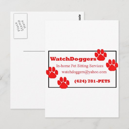 WatchDoggers! Postkarte (Vorne/Hinten)