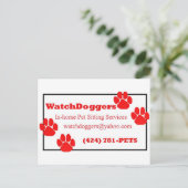 WatchDoggers! Postkarte (Stehend Vorderseite)