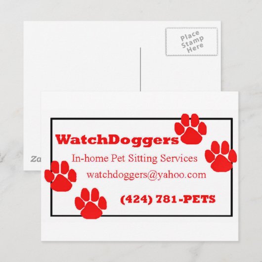 WatchDoggers! Postkarte (Vorne/Hinten)