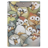 Watched by a a lot of grumpy birds klemmbrett (Vorderseite)