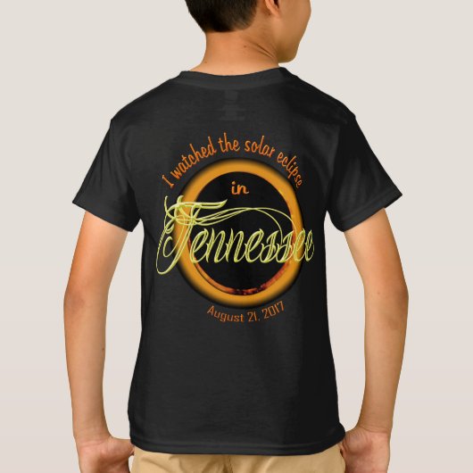 Watched Solar Eclipse TN Kid's Shirts (Rückseite)