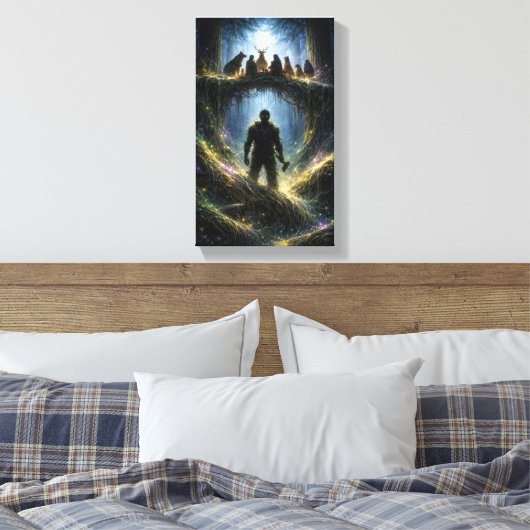 Watcher Beneath the Roots Leinwanddruck (Insitu (Schlafzimmer))