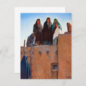 Watchers From Housetop by Maynard Dixon Mitteilungskarte (Vorne/Hinten)